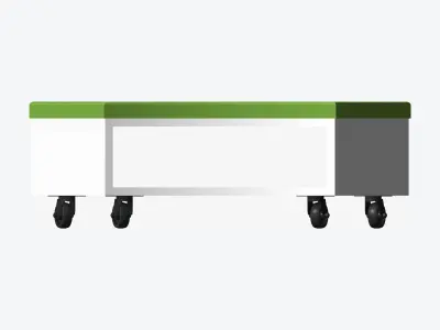 Seat - Library - Integral - Curve - Book Box Low-poly 3D model