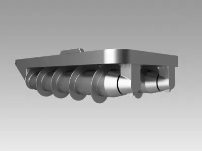 Screw Track kit 3D model