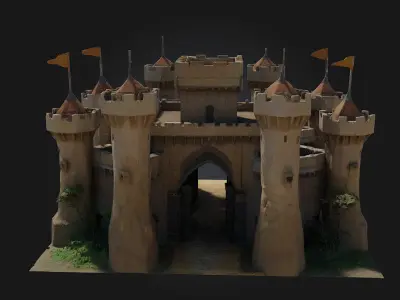 Fortress of Serenity  Stronghold of Peace and Strength 3D model