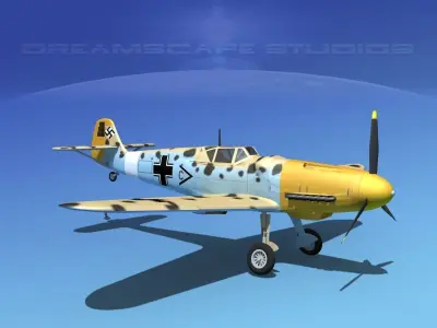 Messerschmitt BF-109 V10 3D model