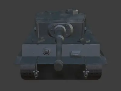 Tiger 1 -  Panzerkampfwagen VI Low-poly 3D model