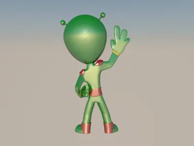 3D Alien Character 3D model