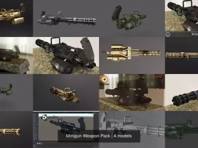 Minigun Weapon Pack