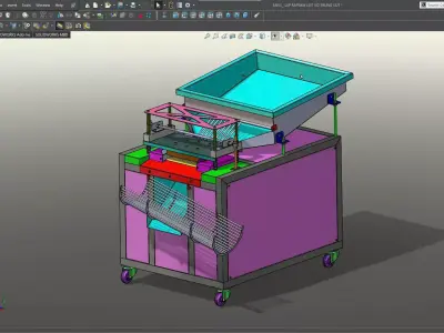 Quail Egg Shelling Machine SOLIDWORKS 2018 3D model