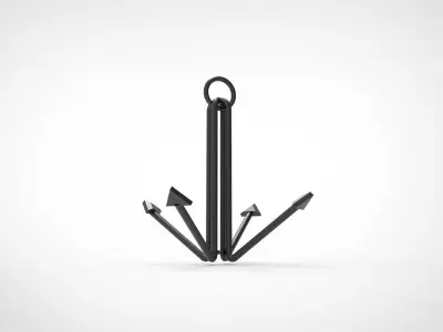 Grapnel Anchor 3D model