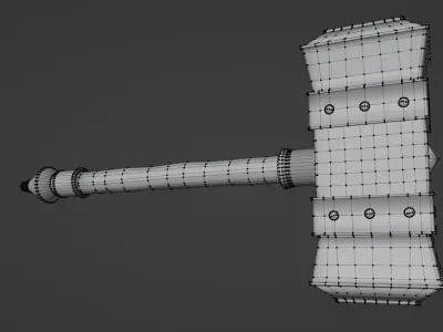 Paladin Hammer 3D model