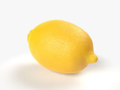 Lemon PBR Scan Retopo 3D model
