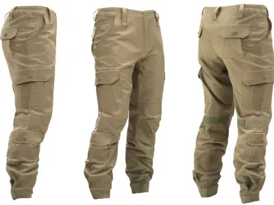 Pants 198 - All MH Bodies - UE5 Skeletons - Rigged Low-poly 3D model