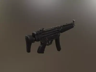 MP5A3 gun 3D model