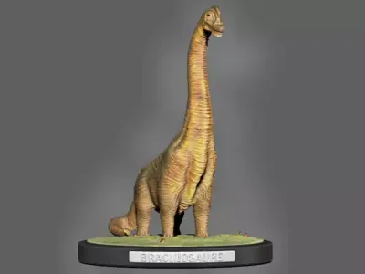 Brachiosaure statue of dinosaur 3D print model