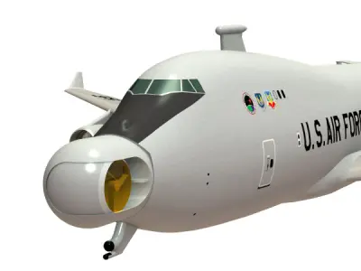 Airborne Laser Plane Cutaway 3D model