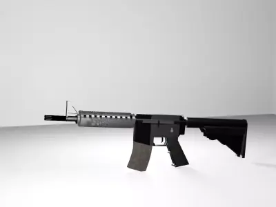 M4A4 PUBG Gun Free 3D model