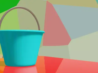 3D Bucket Free 3D model