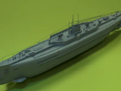 SMS U-151 3D model