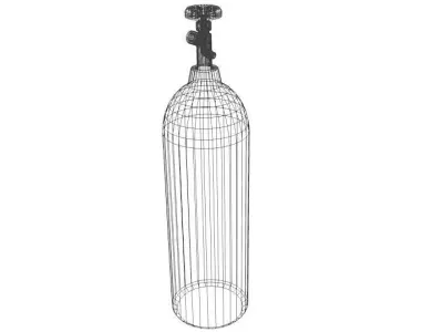 Gas Tank - Cylinder Type 2 3D model