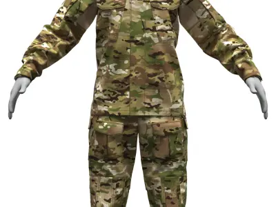 VKPO 3 Russian Army Combat Uniform - Marvelous Designer 3D model