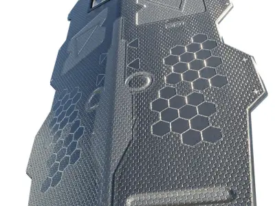 Ballistic Shield Low-poly 3D model purchase