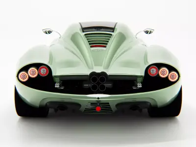 Pagani Huayra Codalunga Speedster 2025 Low-poly 3D model