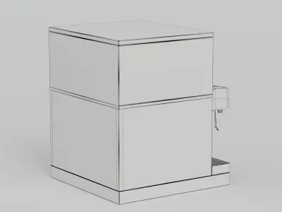 8 Flavor Counter Electric Soda Fountain System 3D model
