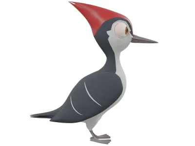 Woodpecker 3D model purchase