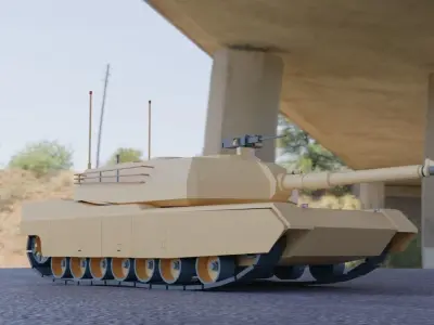 M1 Tank - Asset Free low-poly 3D model