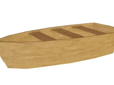 A simple boat Free 3D model