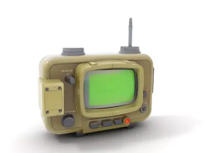 Portable Military Radar Device model pack Low-poly 3D model