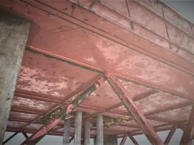 oil platform Low-poly 3D model purchase