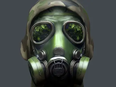 Helmet 3d model military combat Military scifi helmet  Low-poly 3D model purchase