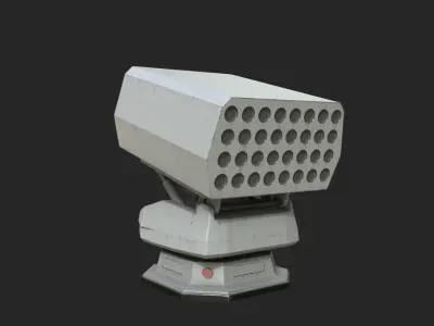 Chinese Navy Type 726-4A decoy launching device Low-poly 3D model