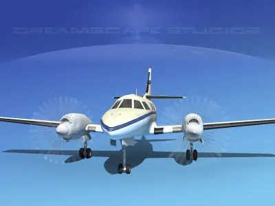 Swearingen SA226-T Merlin III V07 3D model