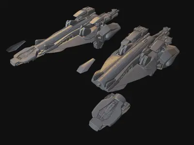 Legend of the Galactic Heroes  - Beowulf Ship 3D print model
