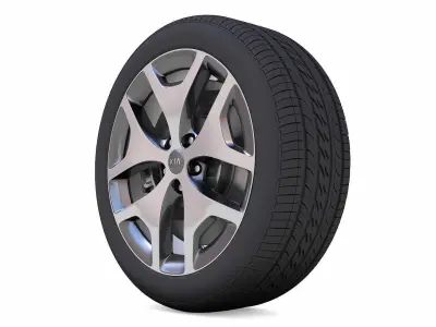 KIA Rim 3D Model Low-poly 3D model