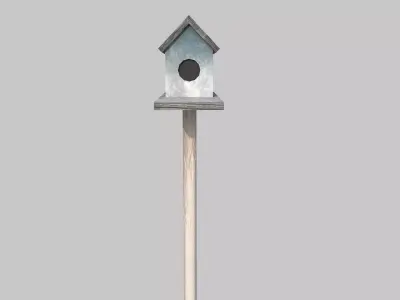 Bird House Low-poly 3D model purchase