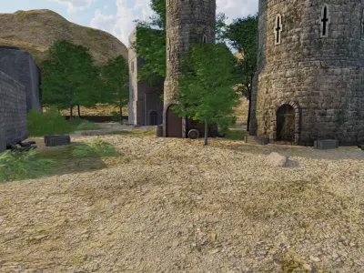 Abandoned Village Layout 3D model