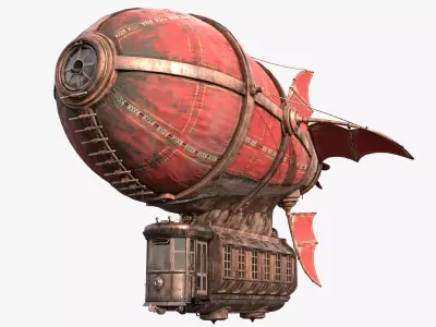 Airship Scarlet Sails 3D model