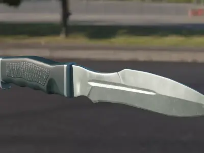 Military Army Knife PBR Low-poly game-ready Low-poly 3D model