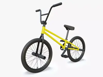 Flatland BMX diamond frame 3D model