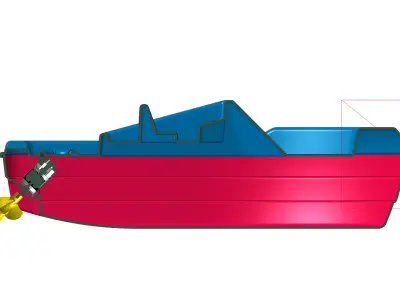 Toy Boat 3D print model