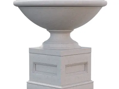 Aurelia Concrete Fountain 3D model
