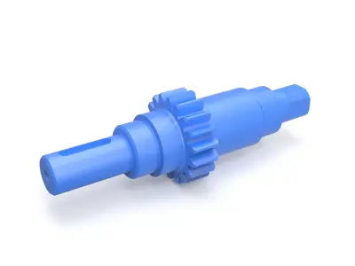 Gear shaft 3D print model