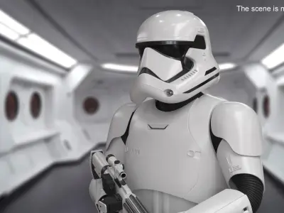  Star Wars Stormtrooper with Blaster Stand Pose 