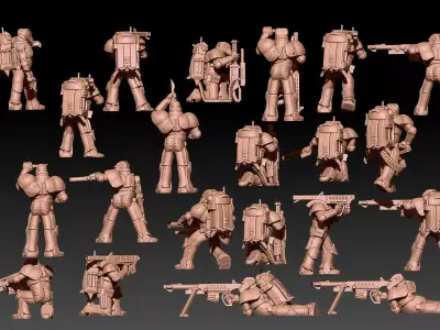 Dune 2 Heavy Troopers 3D print model