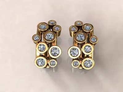 Earrings 4 3D print model