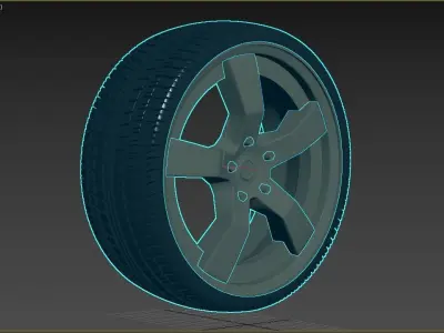 TIRES wheel Free 3D model