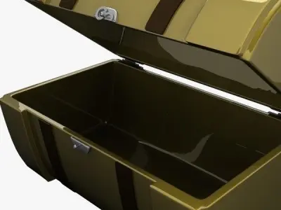 Empty Treasure Chest 3D model