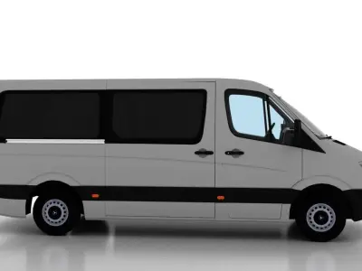 Mercedes Benz Sprinter L2H1 2009 Passenger EU 3D model