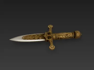 Antique Knife 3D model purchase