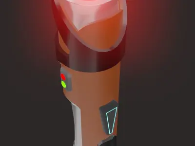 Light Saber fantasy Low-poly 3D model