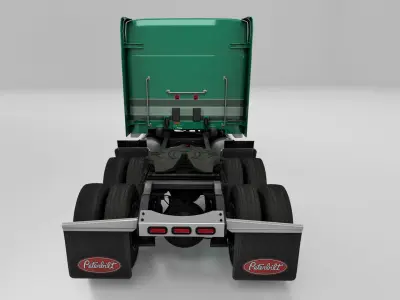 Peterbilt 589 Semi Truck 3D model